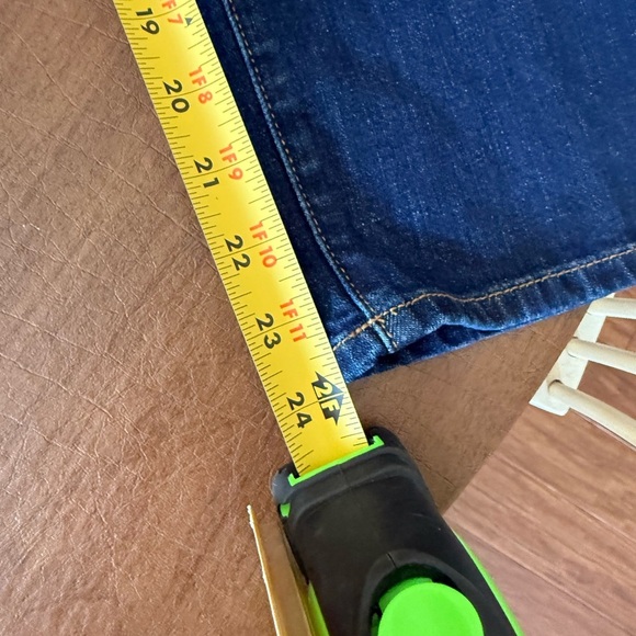 EUC Talbots Crop Straight Leg Jeans Dark Blue SZ 14 - Picture 10 of 11